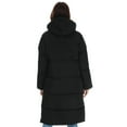 thumbnail image 1 of Women's Brave Soul Cello Maxi Length Padded Jacket in Black, 1 of 5