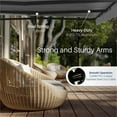 thumbnail image 5 of ALEKO Retractable Home Patio 10 x 8 feet Awning Silver Gray Canopy Black Frame, 5 of 6