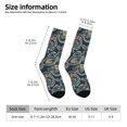 thumbnail image 2 of Logiee Indian Paisley 2 Print Adult Socks for Men & Women,Calf Socks, Ankle Socks,Boots Socks,Breathable Casual Sock,Unisex Crew Socks, 2 of 6