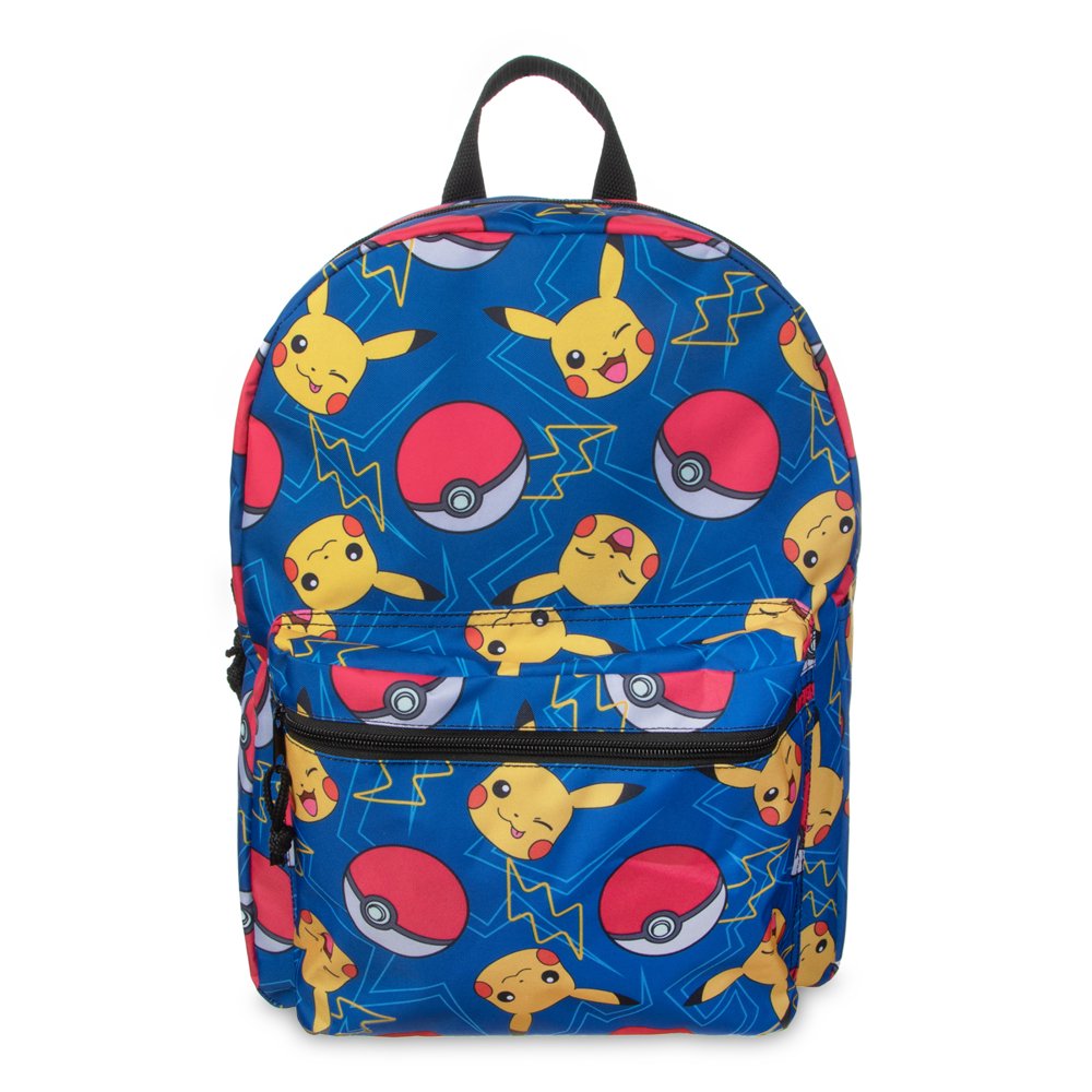 Pikachu Pokemon Pokeball Backpack