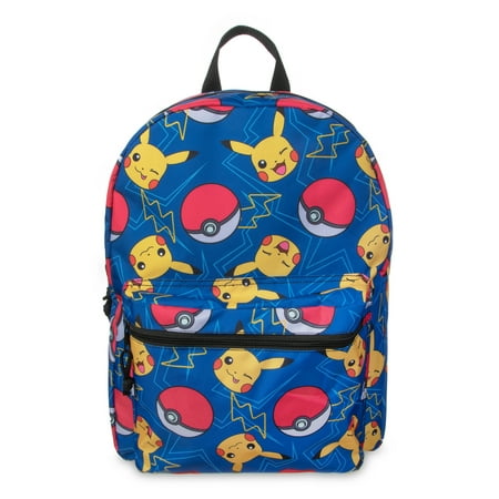 Pokemon Pikachu Pokeball Unisex Backpack Blue