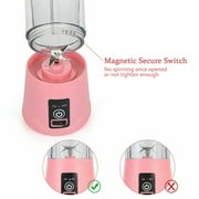 Personal Mini Blender Smoothie Maker, Portable Juicer Cup, Rechargeable Power Mixer for Fruit and Vegetable, Travel Juicer Bottle, White