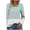 Sky Blue, variant on jobturf Long Sleeve Shirts for Women Dressy Casual Asymmetric Square Neck Striped Tunic Tops Fall Spring Fashion Decorative Buttons Blouses