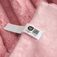 thumbnail image 4 of Cozy Bliss Faux Fur Plush Throw Blanket Soft Decorative Blanket for Couch, Sofa, and Bedroom,Pink,50"x60", 4 of 4