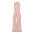 thumbnail image 5 of Kureaily Women's Solid Color Sleeveless Loose Jumpsuit Women Stretchy Trousers, 5 of 5