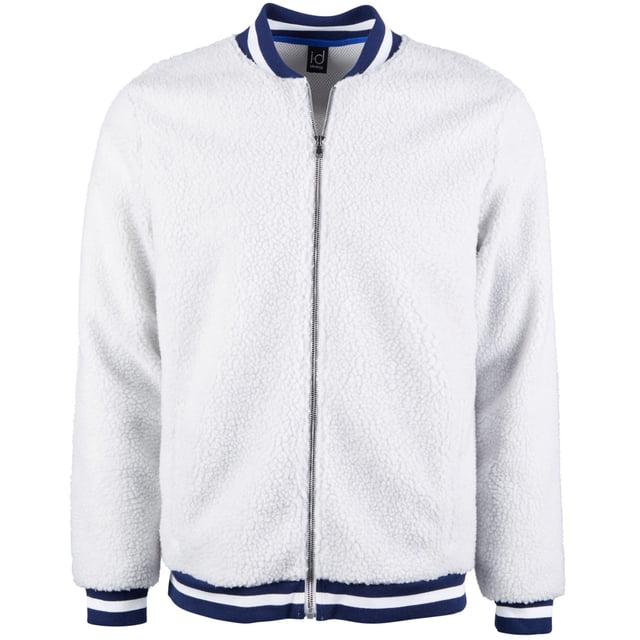Ideology Veste en Molleton Côtelé à Rayures pour Homme, Gris, Grand