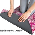 thumbnail image 3 of Pink Paisley and Floral Pattern Hot Yoga Mat Towel Non Slip for Hot Yoga - Quick-Drying Yoga Mat Cover with 4 Corner Pockets with Travel Bag - Hot Yoga Towel Non Slip 74"x26", 3 of 6