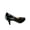 Black, variant on Forever Women's Patent Glitter Heels, Stiletto Low Heel Round Toe Red, 6