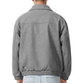 thumbnail image 3 of Zpzdpjkx Mens PU Leather Bomber Jacket Lapel Collar Multi Zipper Pockets Soft Texture Daily Street Fashion Casual Lightweight City Skate Vacation Jackets for Men, 3 of 6