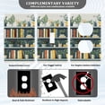thumbnail image 3 of Yayeee Toggle Light Switch Wall Plate 1-Gang 4.5"x2.7" Home Decorative Outlet Cover, White Shelf, 3 of 7