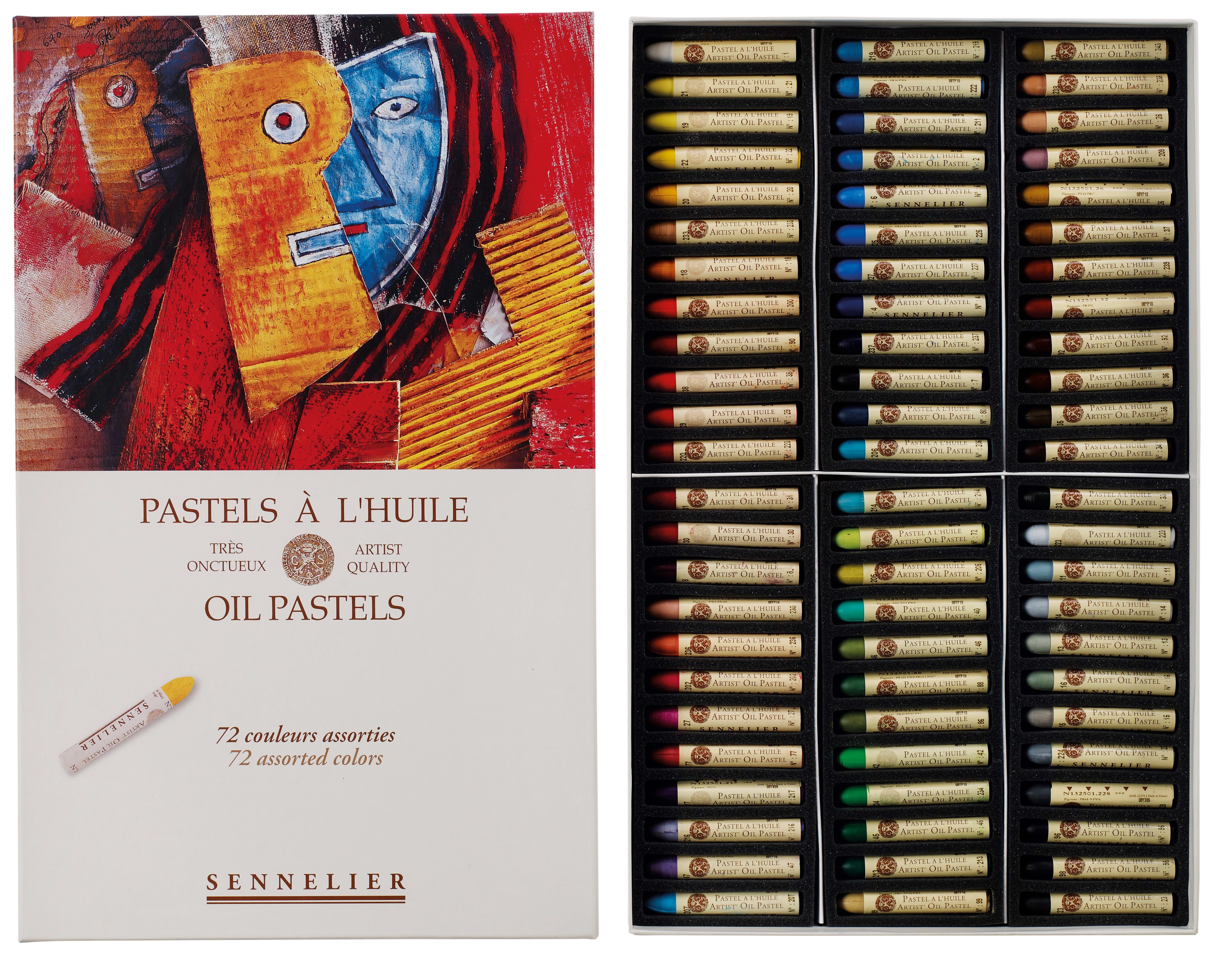 Sennelier Oil Pastel Set, 120-Color Picasso Wood Box Set - Walmart.com