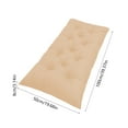 thumbnail image 3 of Kcavykas Swing Bench Cushion Khaki 100508cm Indoor Outdoor Chair Cushion Pads – Replacement Seat Cushions for Lounger – Patio Garden Furniture Pillows, 3 of 7