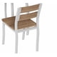 thumbnail image 2 of Juego de mesa de comedor compacto para 2 personas - mesa cuadrada y 2 sillas tapizadas - estructura de metal resistente y tablero de madera - ideal para cocinas, comedores y apartamentos pequeños, 2 of 2