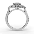 thumbnail image 2 of Bow Jewelry Marquise Cut 2 Ct Moissanite Engagement Ring - Multi-Stone Halo Wedding Ring - Lab-Created Moissanite - 14K White Gold Plated Prong Setting - Perfect Special Occasion and Anniversary Gift, 2 of 3