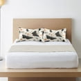 thumbnail image 6 of Satin Pillowcase Envelope Closure Pillow Cover Wrinkle-Resistant & Vibrant Print Black and White Moths, 6 of 7
