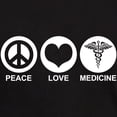 thumbnail image 3 of CafePress - Peace Love Medicine Dark T Shirt - Men's Classic Graphic Cotton T-Shirt, 3 of 4