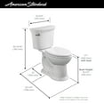 thumbnail image 2 of American Standard 205Aa.104 Heritage Vormax 1.28 Gpf Two-Piece Elongated Ada Height Toilet, 2 of 7