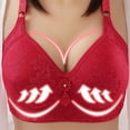 thumbnail image 2 of Utoimkio Plus Size Wireless Bras for Women No Underwire Push Up Bras for Women Full Coverage Comfort Breathable Everyday Bras, 2 of 5