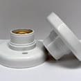 thumbnail image 5 of White Round Screw Light Bulb Lamp Socket Holder，Electrical，Light Sockets, 5 of 5