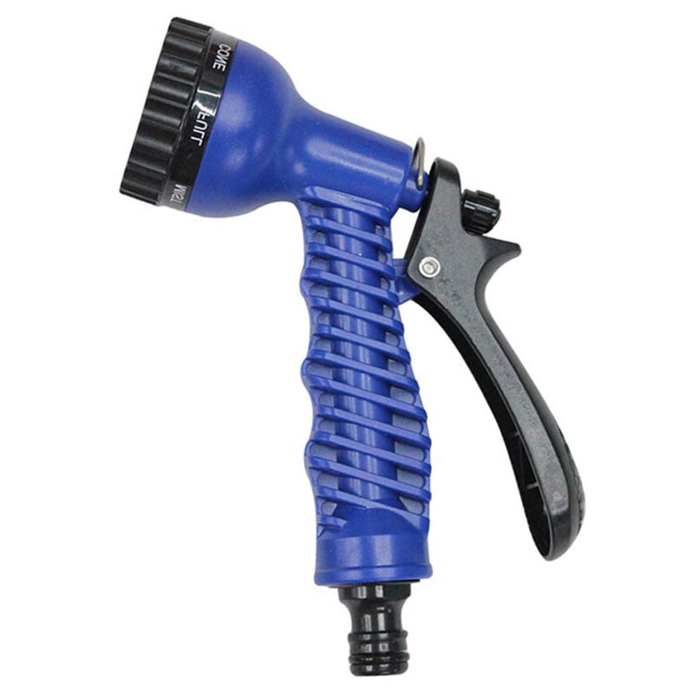 Garden Lawn Hose Nozzle Head Water Sprayer Blue 8 SPRAY PATTERNS 
