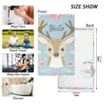 thumbnail image 3 of Cotton Bath Towels Soft Face Towel Absorbent Quick Dry Hello Deer Face 16"x28" 2 Pack, 3 of 8