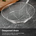 thumbnail image 6 of WE-POLUJ Stainless Spiders Strainer with Long Wood Handle Skimmer Ladle for Safe Frying, 6 of 12