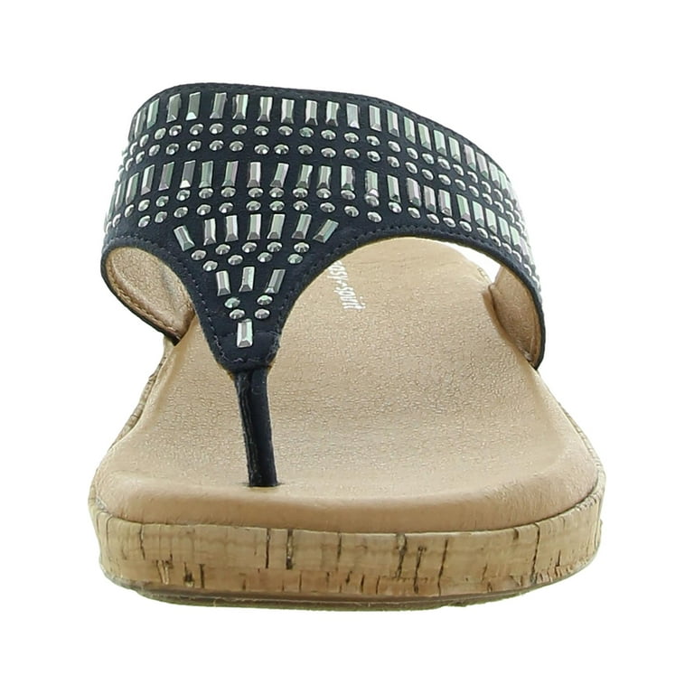 Easy Spirit Womens Landry 2 Open Toe Slip On Thong Sandals Walmart
