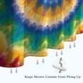 thumbnail image 6 of Rainbow Tie Dye Mandala Pattern Shower Curtain 72"x84" ,Bathroom Decorative Shower Curtains Set with 12 Hooks,Modern Waterproof Washable Shower Curtain, 6 of 6