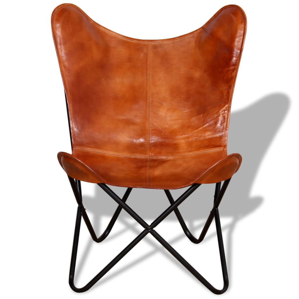 Kepooman Classical Genuine Leather Arm Chair for Living Room, Brown Kepooman Classical Genuine Leather Arm Chair for Living Room, Brown