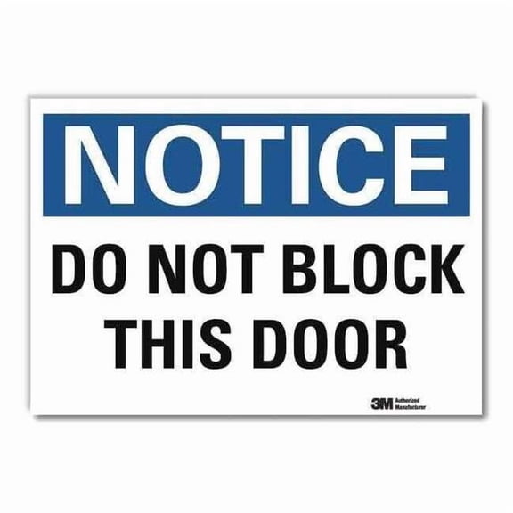 Lyle Notice Sign,5inx7in,Reflective Sheeting U5-1125-RD_7X5