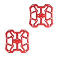 thumbnail image 1 of Soidarity 1 par de adaptadores de pedal adaptadores de plataforma sin clip universales para ciclismo de montaña Ciclismo Rojo Soidarity OD009481-02, 1 of 5