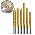 thumbnail image 2 of 1pc 6mm Shank High Speed Steel Rotary Burr Tool Plastic Wood Carving Rotary File, 2 of 10