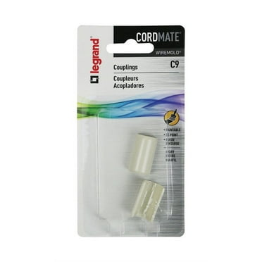 Wiremold C9 Coupling Cord Cover, Plastic, Ivory