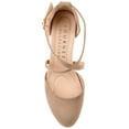 thumbnail image 5 of Journee Womens Foster Almond Toe Block Heel Pumps, Widths Available, 5 of 10