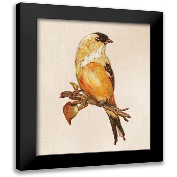Pinto, Patricia 12x14 Black Modern Framed Museum Art Print Titled - Bird on Perch III