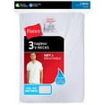 thumbnail image 2 of Hanes Men's FreshIQ® ComfortSoft® V-Neck Undershirt 3-Pack White S, 2 of 5