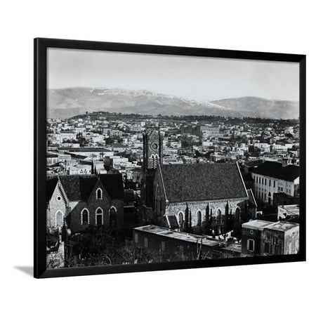  Lebanon  below Mountains Framed Print Wall  Art  By Beyrouth 