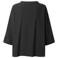 thumbnail image 4 of YUNAFFT Womens Tops Casual Loose Fashion Women Valentine V-neck Casual Cotton Jumper Tops Ladies Heart T-Shirt On Sale, 4 of 4