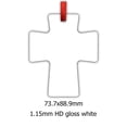 thumbnail image 1 of BEAUTYSUB LS-CO047 blanco brillante de una cara HD de 1,15mm, transferencia de calor, impresión fotográfica, sublimación de tinte en blanco para árboles de Navidad, 1 of 4