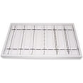 thumbnail image 6 of NicePackaging  12 Section White Leatherette Sorting Tray with Free-standing White Plastic Display Tray  For Sales / Showcase / Home / Store Use - 14.75" x 8.25" x 1", 6 of 7