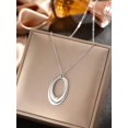 thumbnail image 2 of Necklace In Silver Tone Stainless Steel For Everyday Wear, 2 of 6
