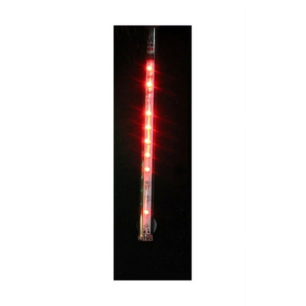 Hofert Clair LED Dégoulinant de Glace Tube Décoration de Noël - Lumière Rouge de 2ft