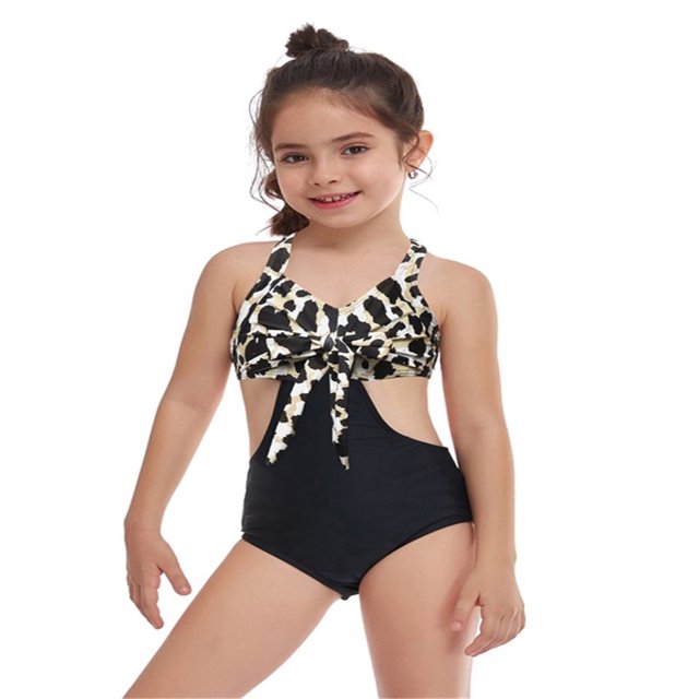 Mommy and Me Bikini Swimsuit Women One Piece Swimwear Bathing Suits