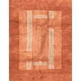 thumbnail image 1 of Ahgly Company Machine Washable Indoor Rectangle Abstract Orange Red Area Rugs, 6' x 9', 1 of 7