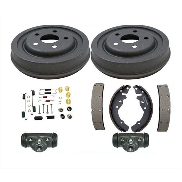 New Rear Brake Drums Shoes Springs Wheel Cylinder for Chrysler PT