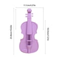 thumbnail image 4 of Violin Shaped Silicone Pencil Case, Zipper Stationery Pouch, Waterproof Soft Storage Bag, Unique Musical Theme Organizer for Office, Desk Decor, Makeup and Daily Small Accessories Storage, 4 of 7