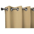 thumbnail image 2 of 120" Tall Grommet Blackout Solid Poplin 56" Wide Curtain - Beige, 2 of 2