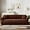 Brown, variant on Stretch Velvet Sofa Slipcover, Cushion Couch Cover with Skirt, Pet Friendly Durable Washable Stretchable, Easy Fit Universal Furniture Protector, (75"-91",Brown)