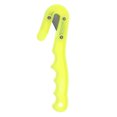 thumbnail image 2 of Cuchillos de cuerda Hoja de acero al carbono Cuerpo de plástico Cortador de redes de pesca de algas marinas con hoja de repuesto para un fácil reempla Amarillo SM SunniMix Cortador de cuerdas de buceo, 2 of 8
