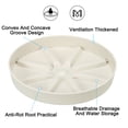 thumbnail image 4 of Uxcell 6 Inch Plant Saucers Tray, Durable Plastic Round Flower Pot Drip Tray, White 2Pcs, White 6 Inch, 4 of 5